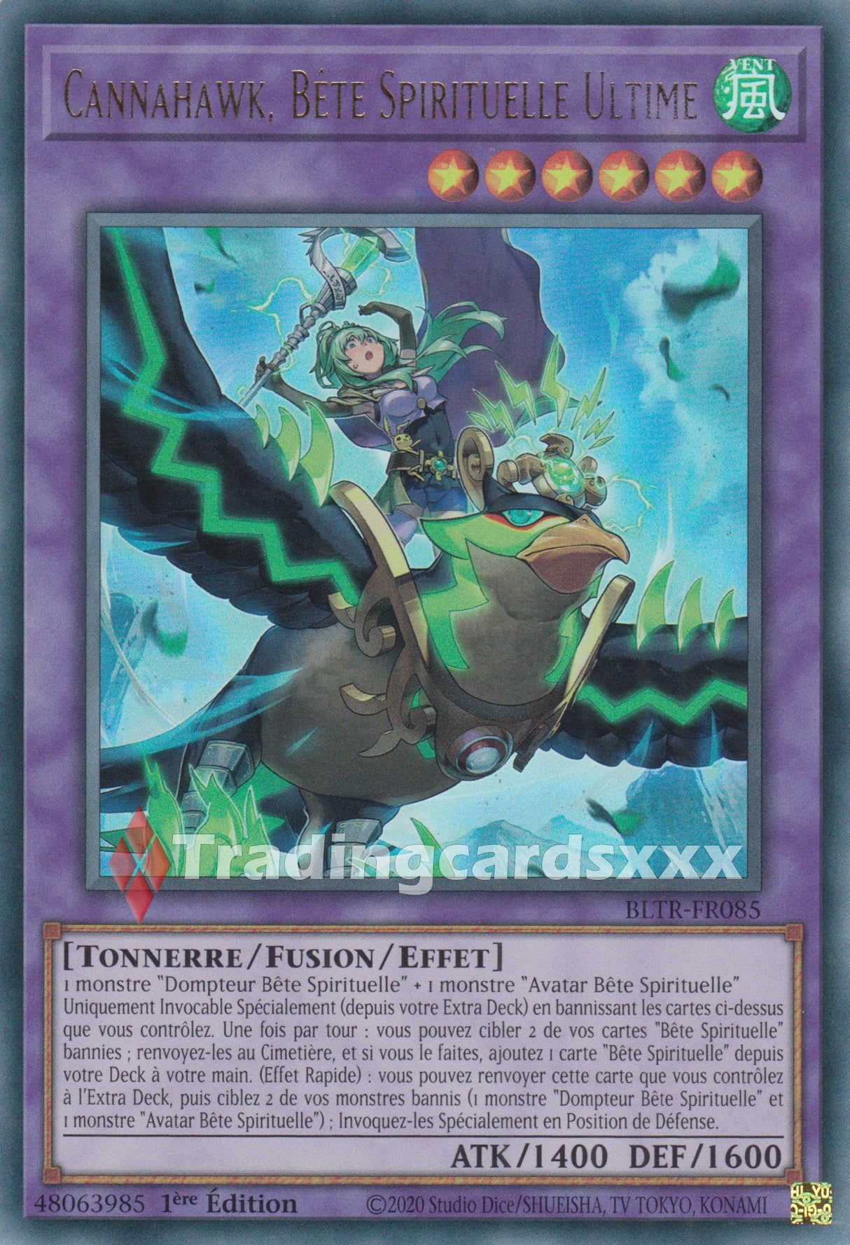 Yu-Gi-Oh! Cannahawk, Bête Spirituelle Ultime : UR BLTR-FR085