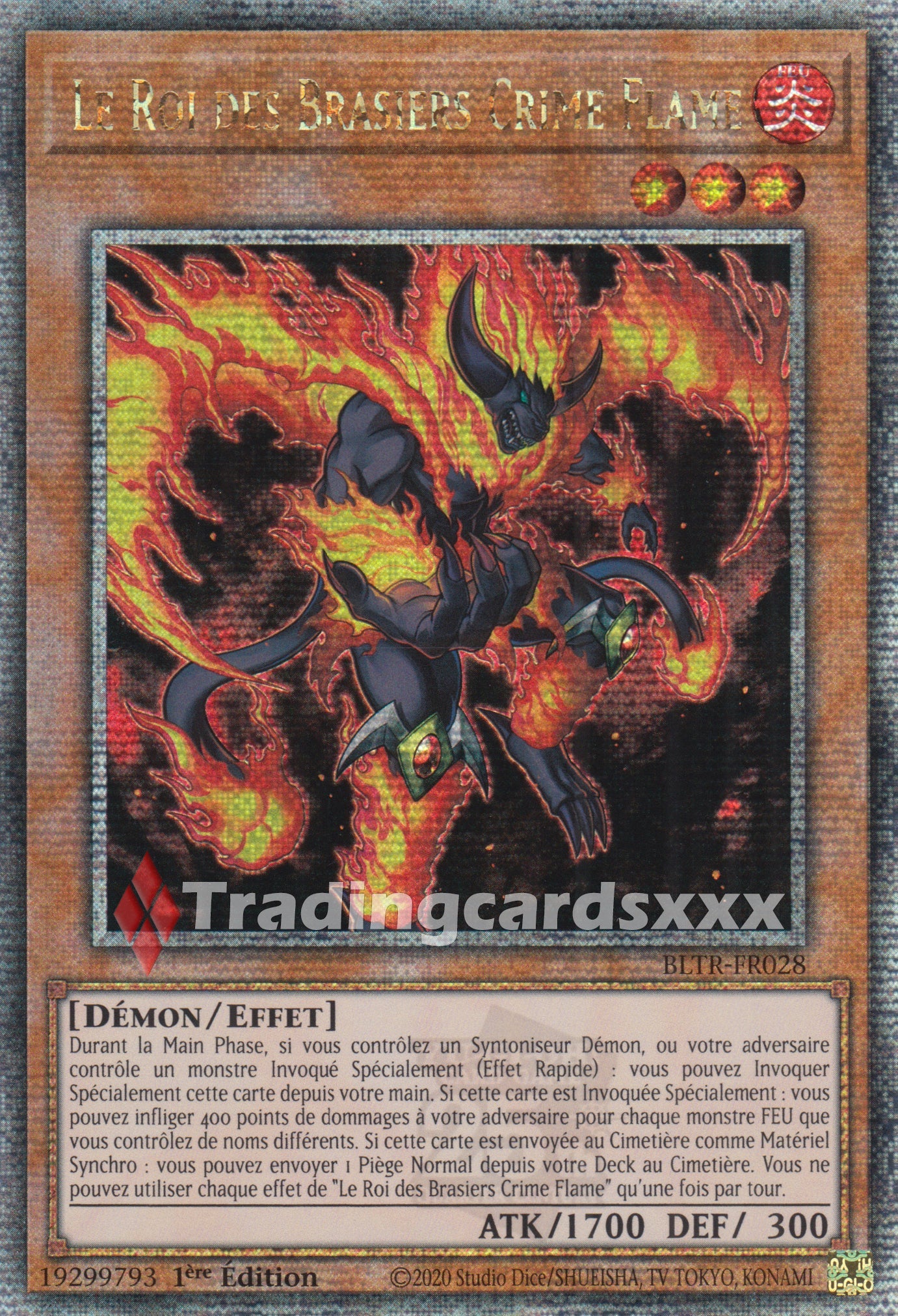Yu-Gi-Oh! Le Roi des Brasiers Crime Flame : QCSE BLTR-FR028