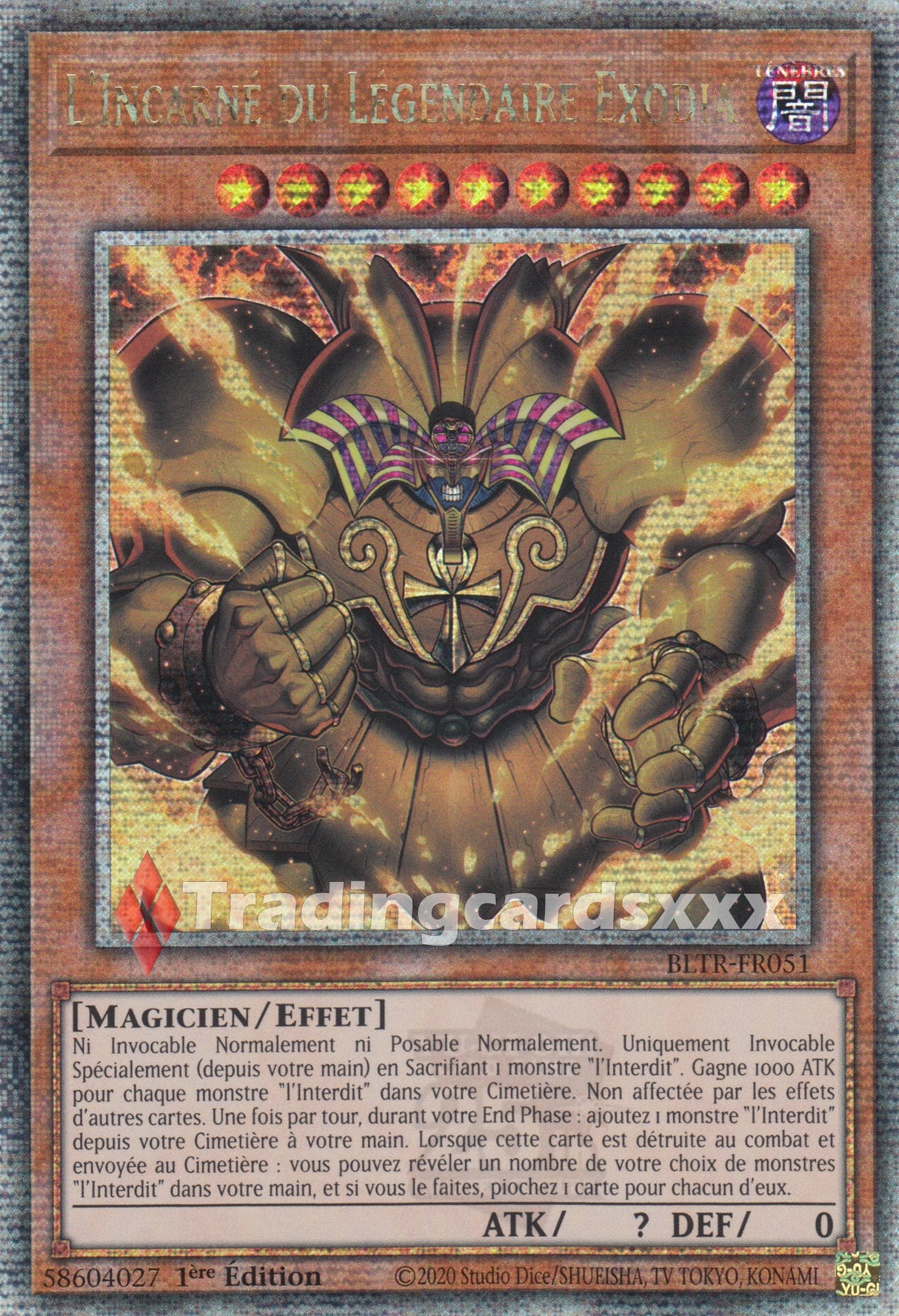 Yu-Gi-Oh! L'Incarné du Légendaire Éxodia : QCSE BLTR-FR051