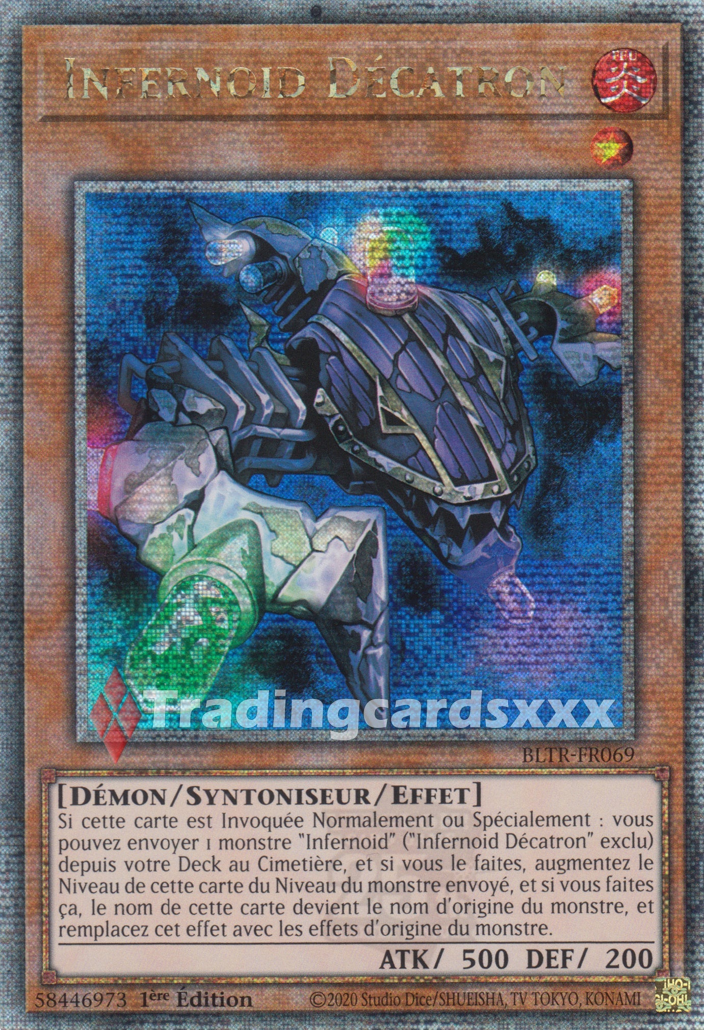 Yu-Gi-Oh! Infernoid Décatron : QCSE BLTR-FR069