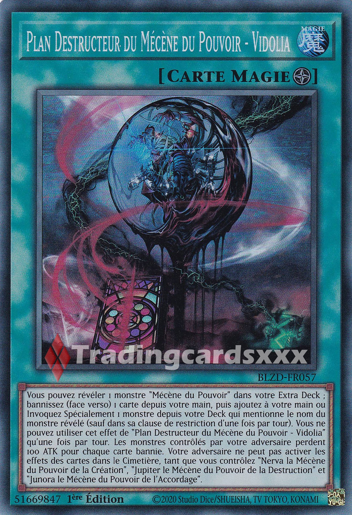 Yu-Gi-Oh! Plan Destructeur du Mécène du Pouvoir - Vidolia : SR BLZD-FR057