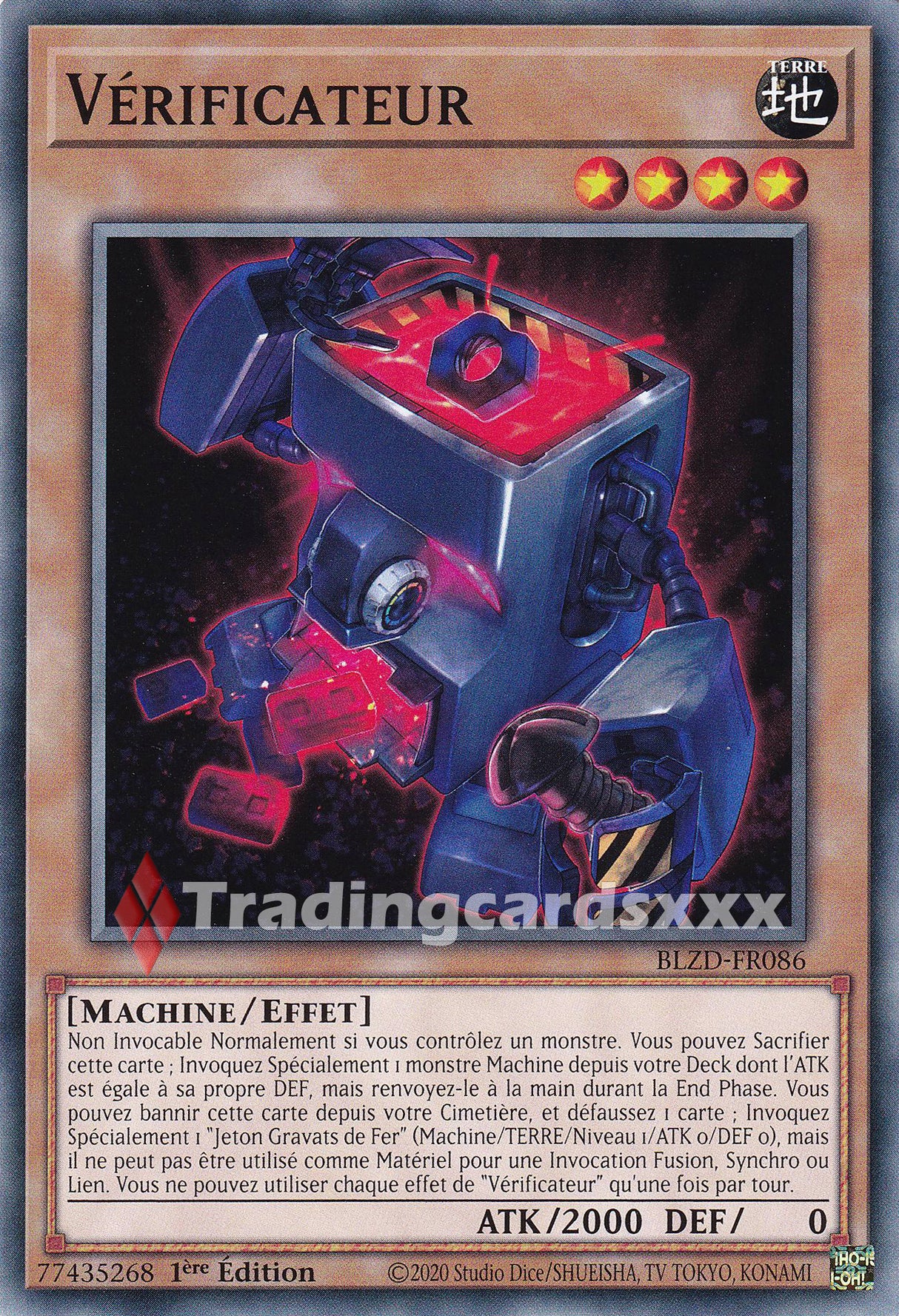 Yu-Gi-Oh! Vérificateur : C BLZD-FR086