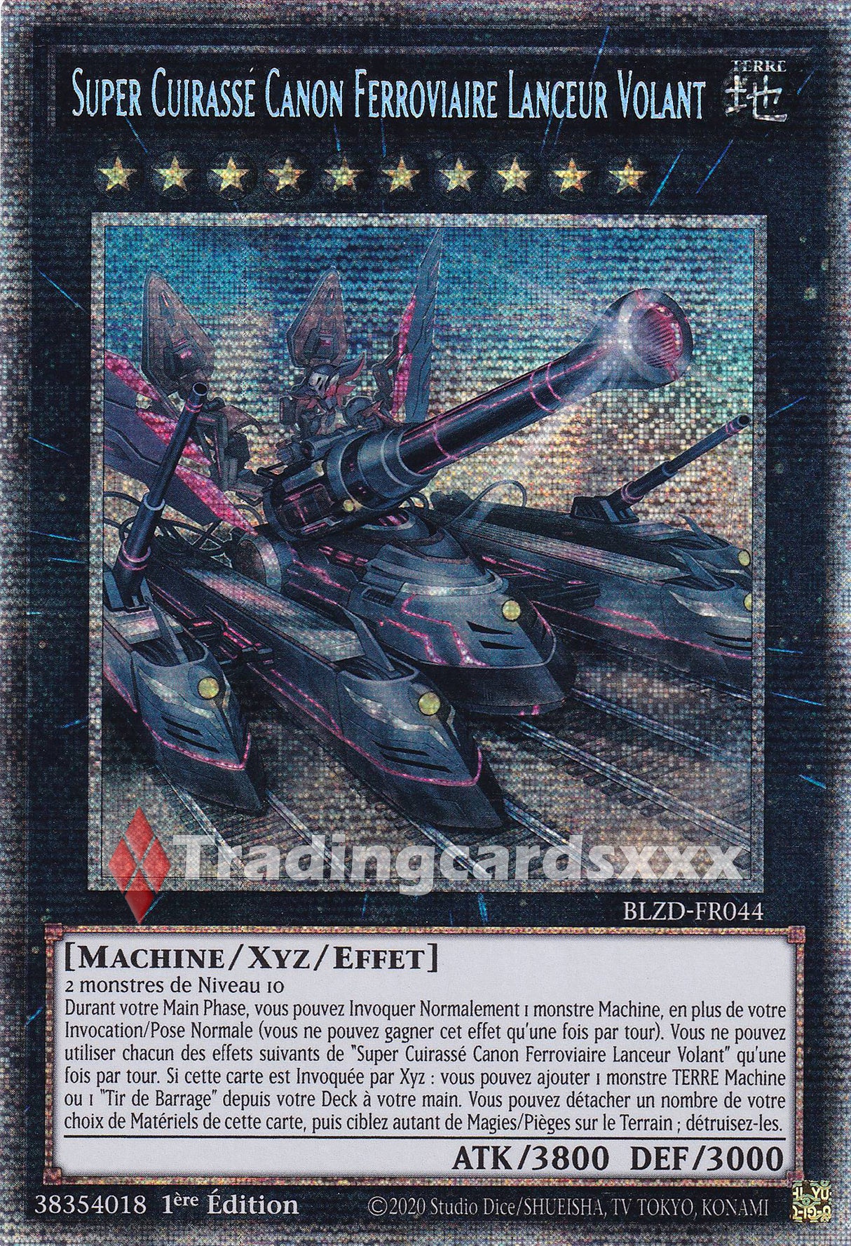 Yu-Gi-Oh! Super Cuirassé Canon Ferroviaire Lanceur Volant : STAR BLZD-FR044