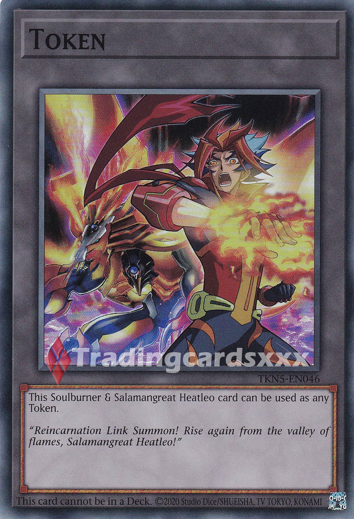 Yu-Gi-Oh! Token "Soulburner & Salamangreat Heatleo" : SR BLZD / TKN5-EN046
