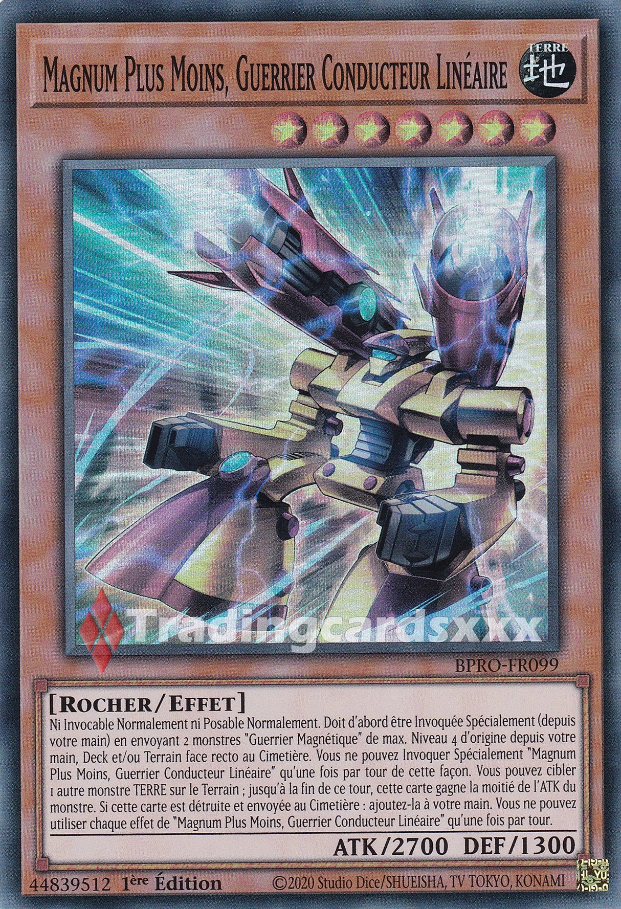 Yu-Gi-Oh! Magnum Plus Moins, Guerrier Conducteur Linéaire : SR BPRO-FR099