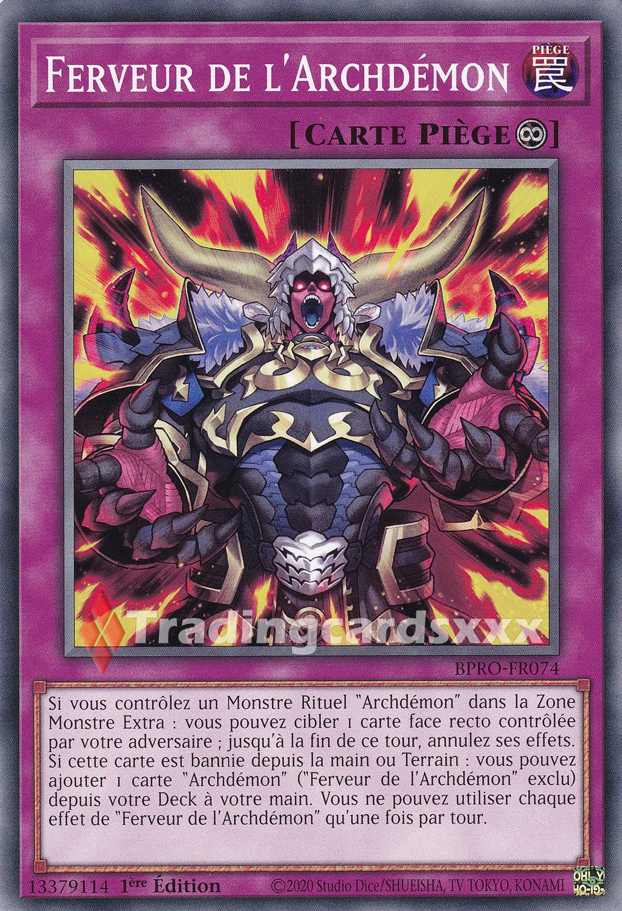 Yu-Gi-Oh! Ferveur de l'Archdémon : C BPRO-FR074