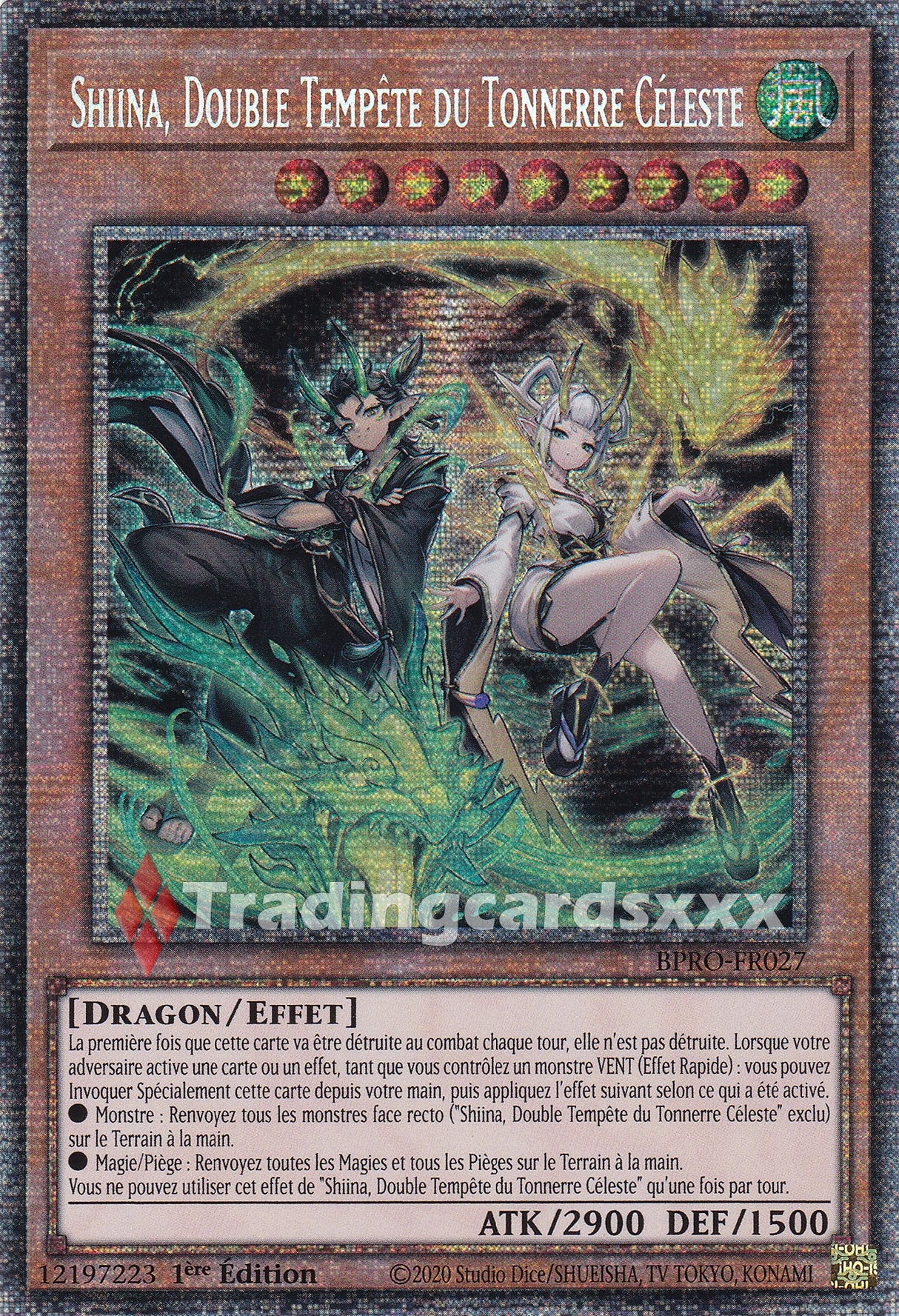 Yu-Gi-Oh! Shiina, Double Tempête du Tonnerre Céleste : STAR BPRO-FR027