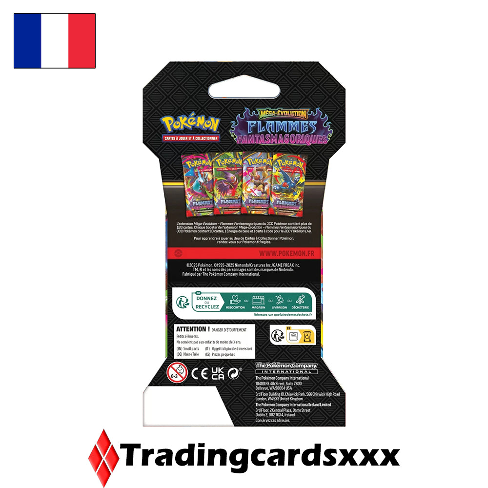 Pokémon - Booster sous blister de 10 cartes ME02 : Flammes Fantasmagoriques