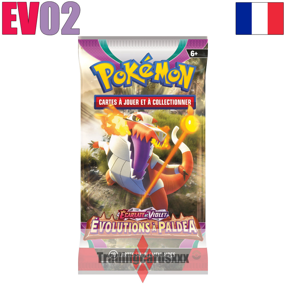 Pokémon - Booster de 10 cartes EV02 : Évolutions à Paldea