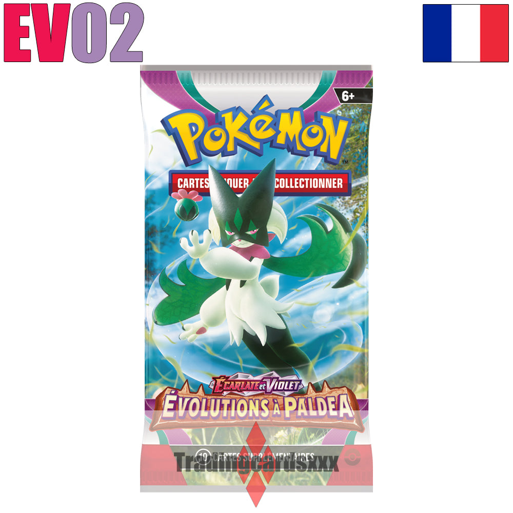Pokémon - Booster de 10 cartes EV02 : Évolutions à Paldea