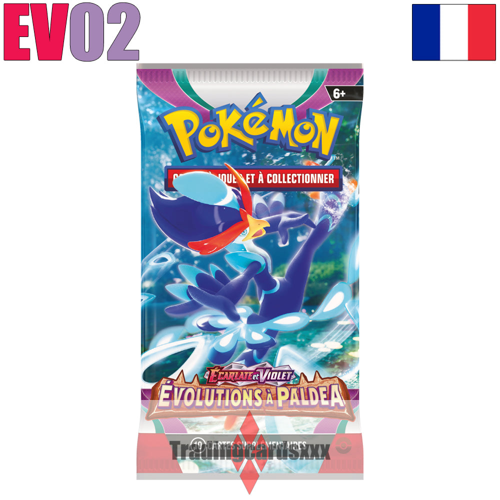 Pokémon - Booster de 10 cartes EV02 : Évolutions à Paldea