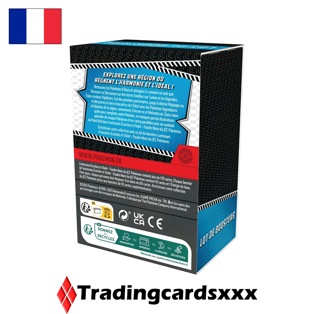 Pokémon - Lot de 6 boosters EV10.5 : Foudre Noire