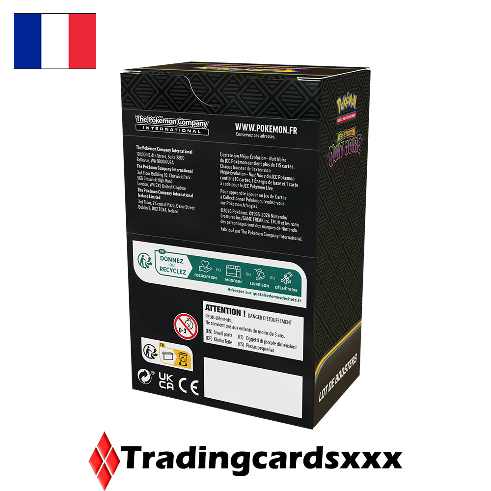 Pokémon - Lot de 6 boosters ME05 : Nuit Noire