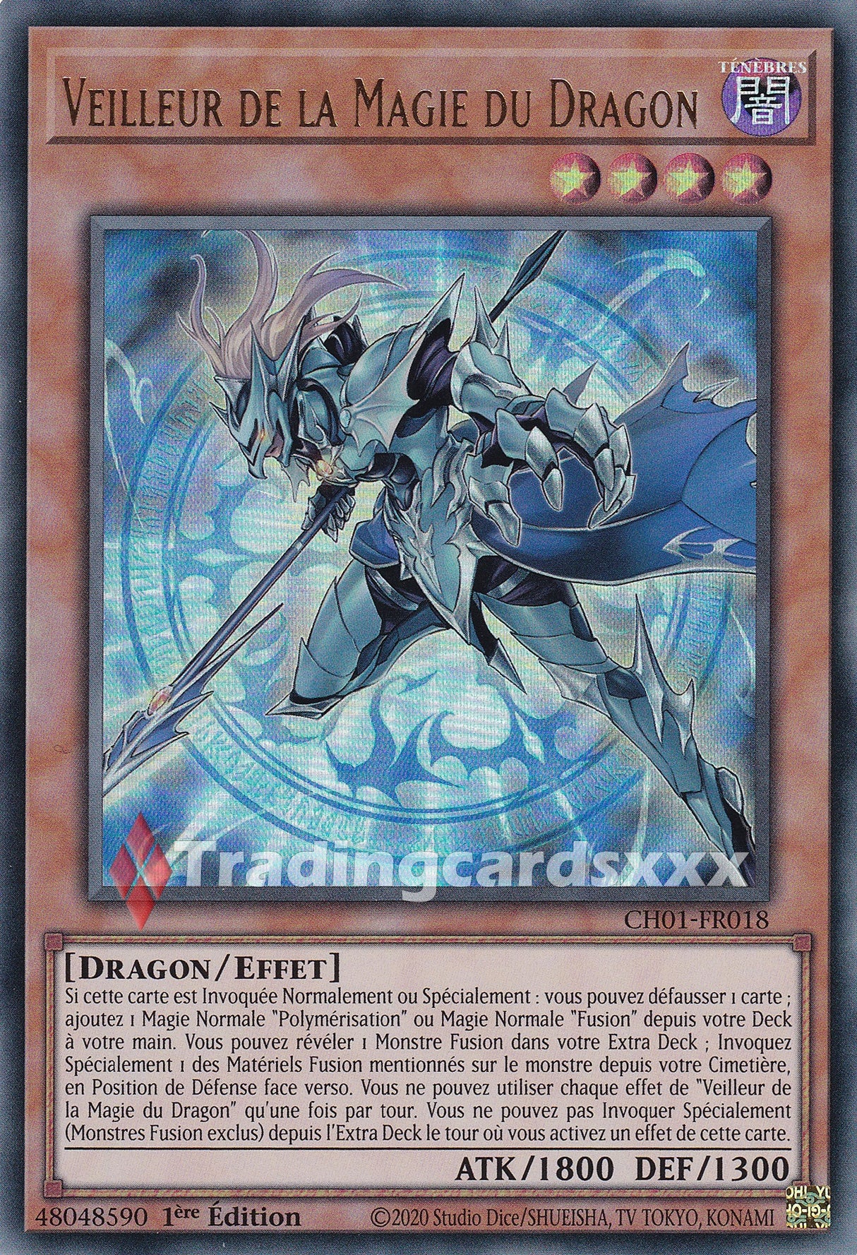 Yu-Gi-Oh! Veilleur de la Magie du Dragon : UR CH01-FR018