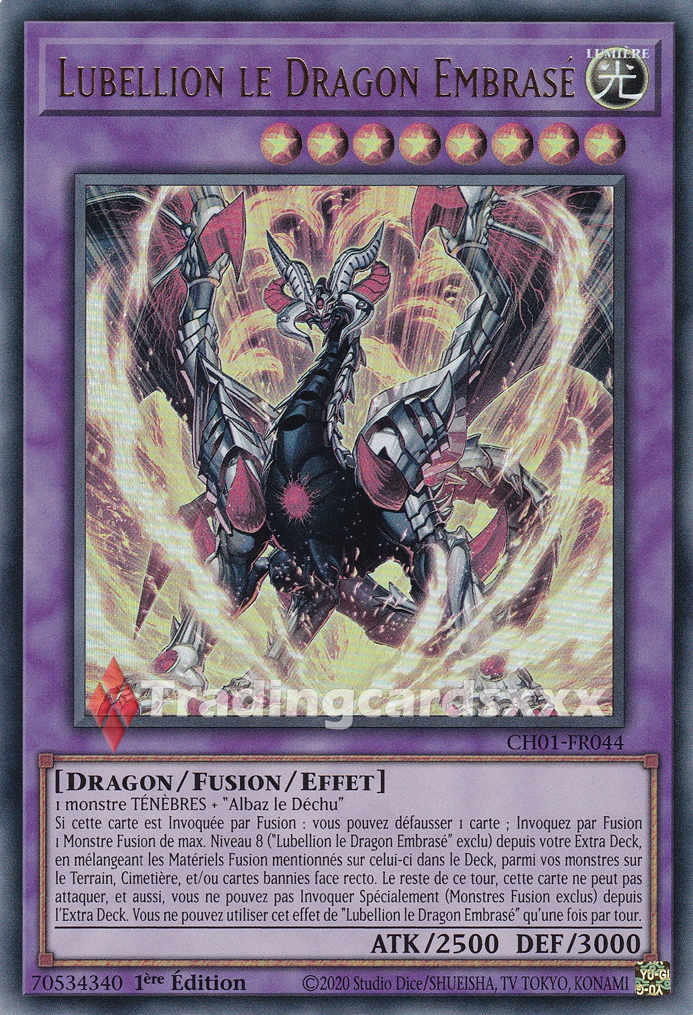 Yu-Gi-Oh! Lubellion le Dragon Embrasé : UR CH01-FR044