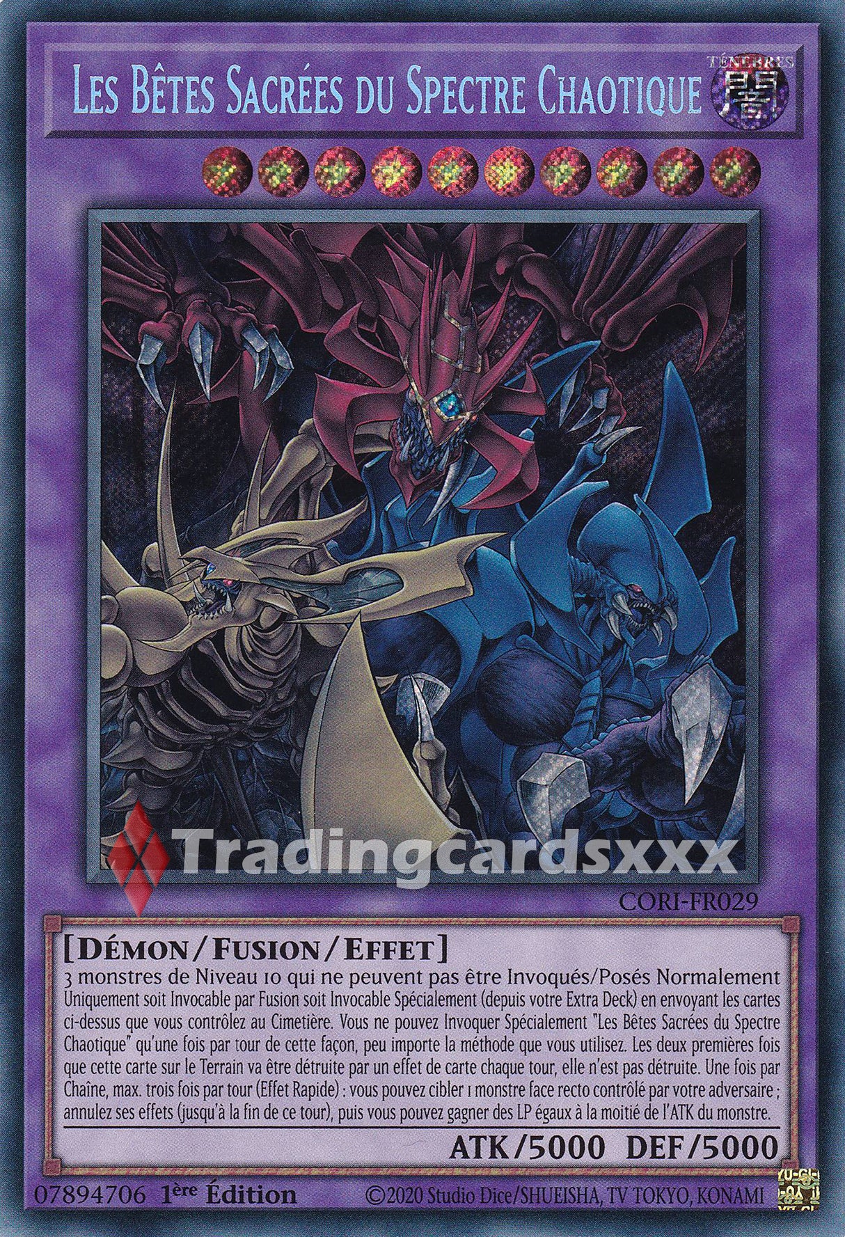 Yu-Gi-Oh! Les Bêtes Sacrées du Spectre Chaotique : SE CORI-FR029