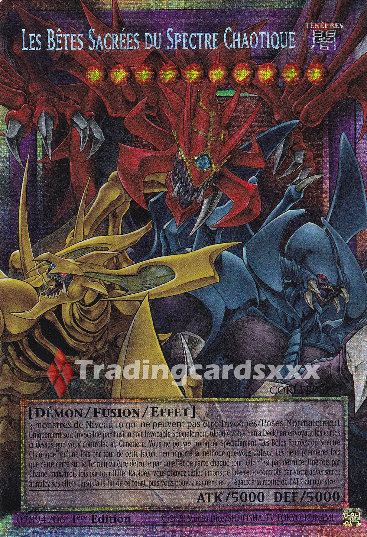 Yu-Gi-Oh! Les Bêtes Sacrées du Spectre Chaotique : OF STAR CORI-FR029