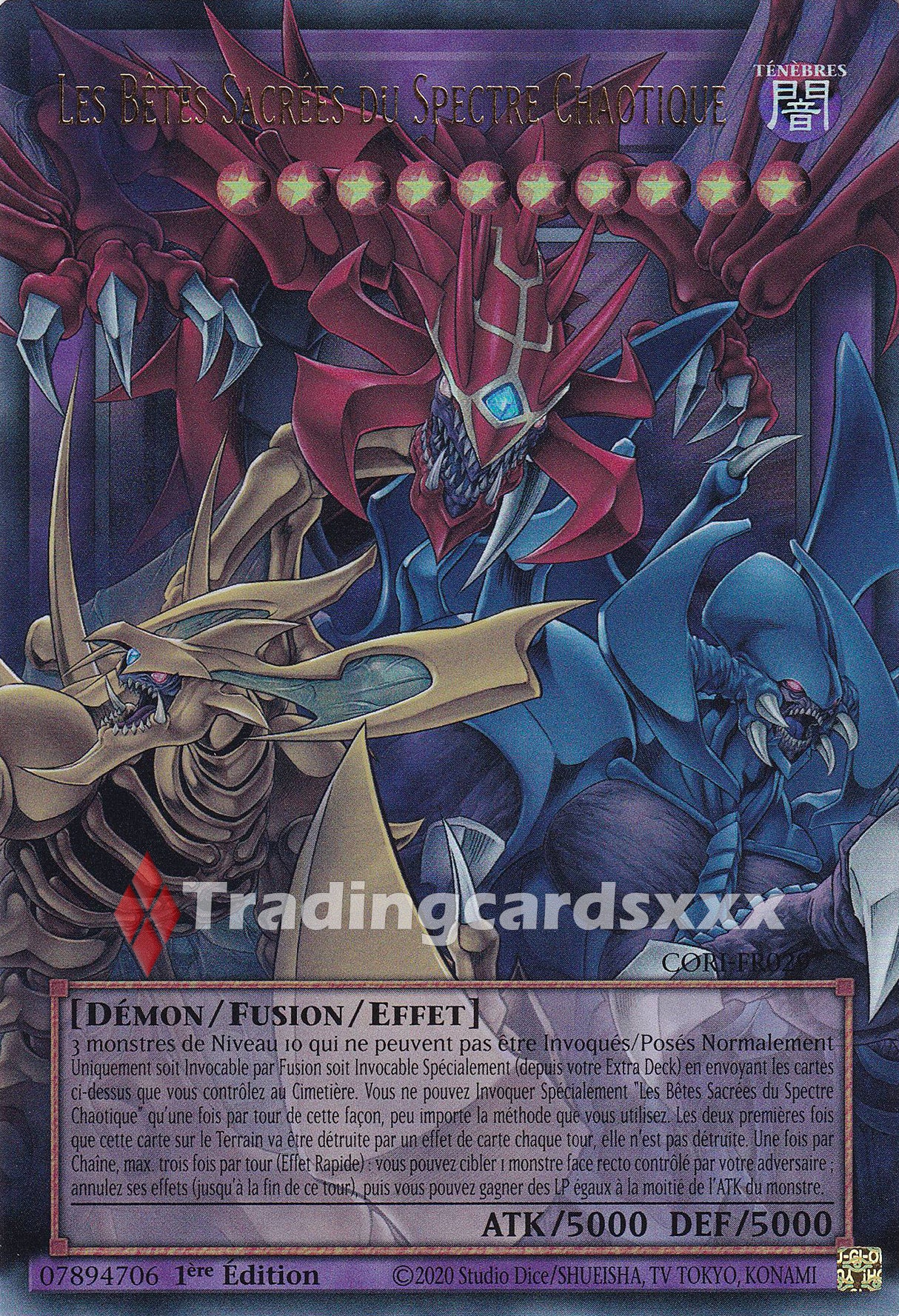 Yu-Gi-Oh! Les Bêtes Sacrées du Spectre Chaotique : OF UR CORI-FR029