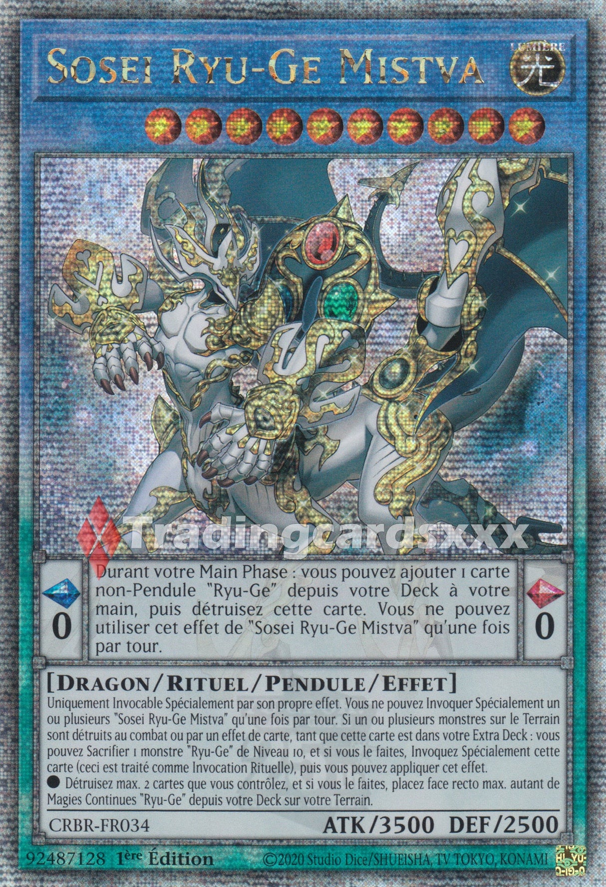Yu-Gi-Oh! Sosei Ryu-Ge Mistva : QCSE CRBR-FR034
