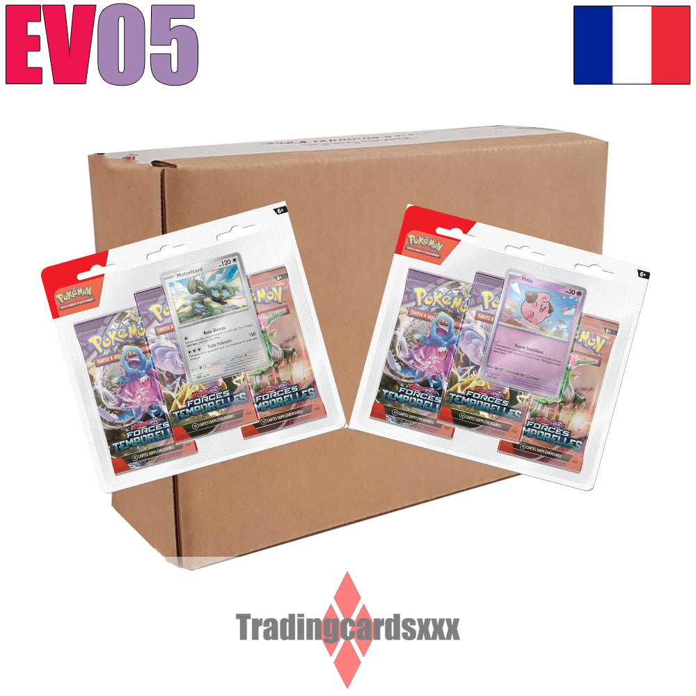 Pokémon Carton De 12 Tripack De 3 Boosters Ev05 Forces Temporelles Tradingcardsxxx 2915