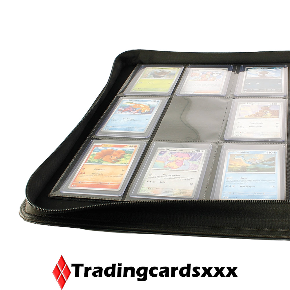 Phoenix Shield - Classeur 9-Pockets Elite Zipper Album 360 Toploader : Rouge