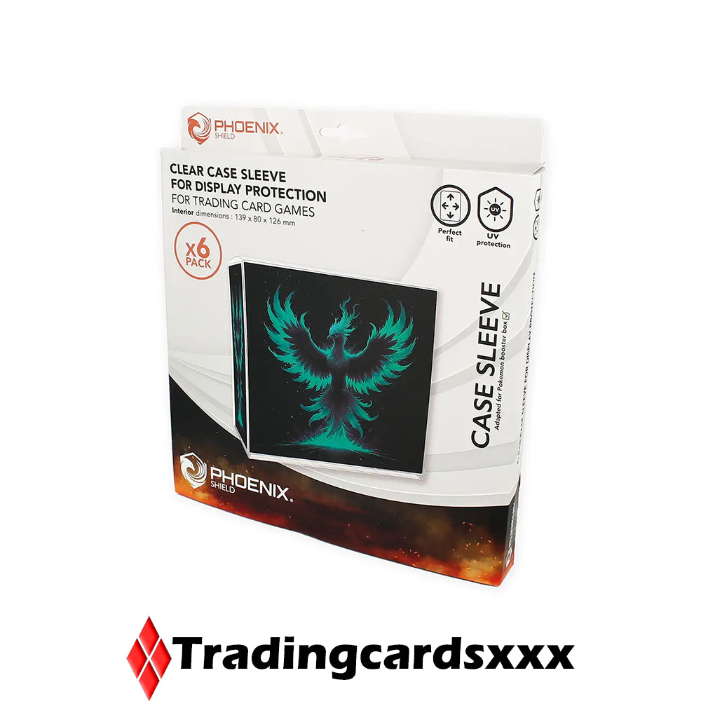 Phoenix Shield - 6x Protection Semi-Rigide display Pokémon : Crystal Box Booster Box