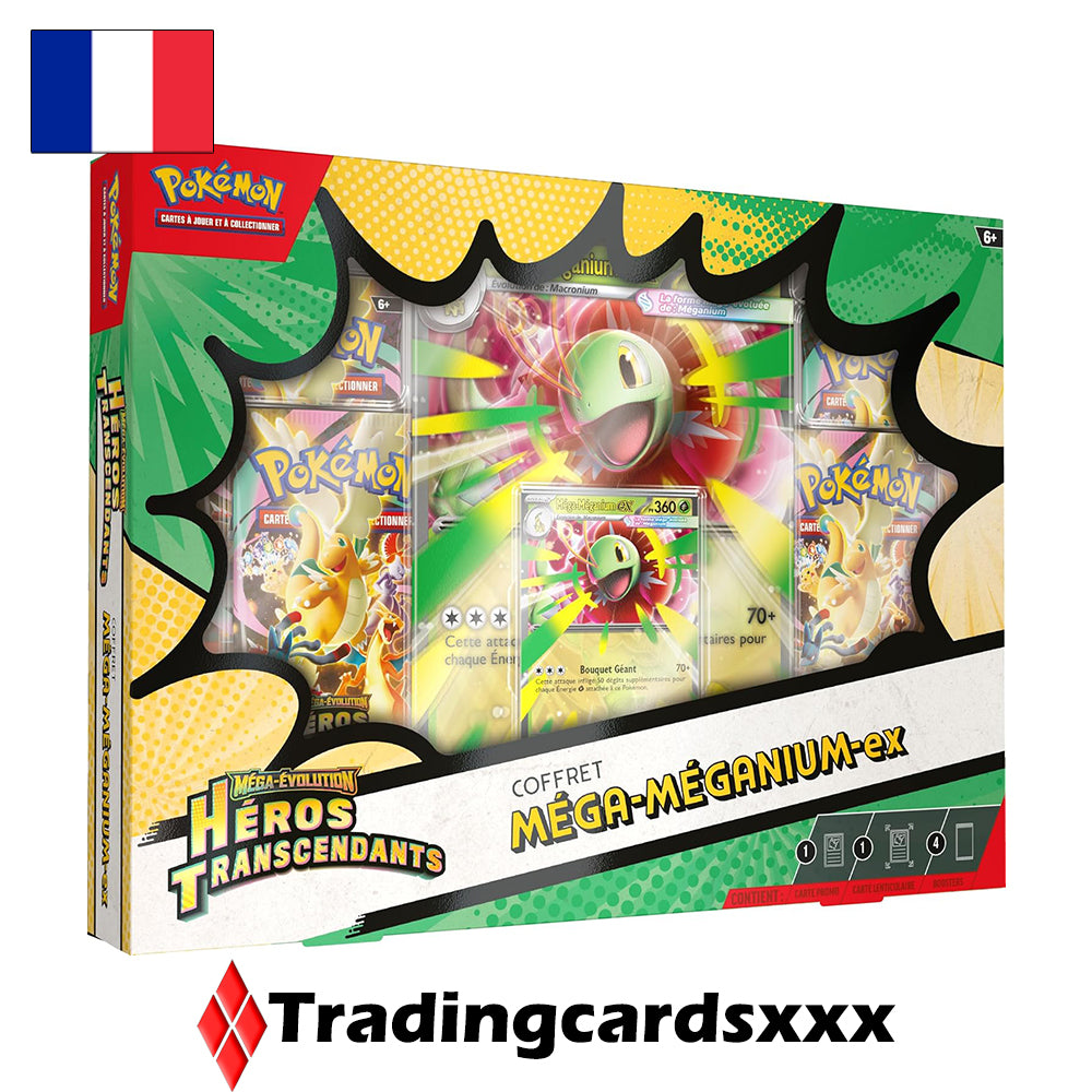 Pokémon - Coffret ME02.5 Héros Transcendants : Méga Méganium ex