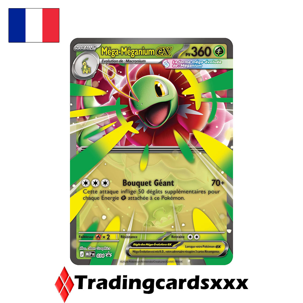 Pokémon - Coffret ME02.5 Héros Transcendants : Méga Méganium ex