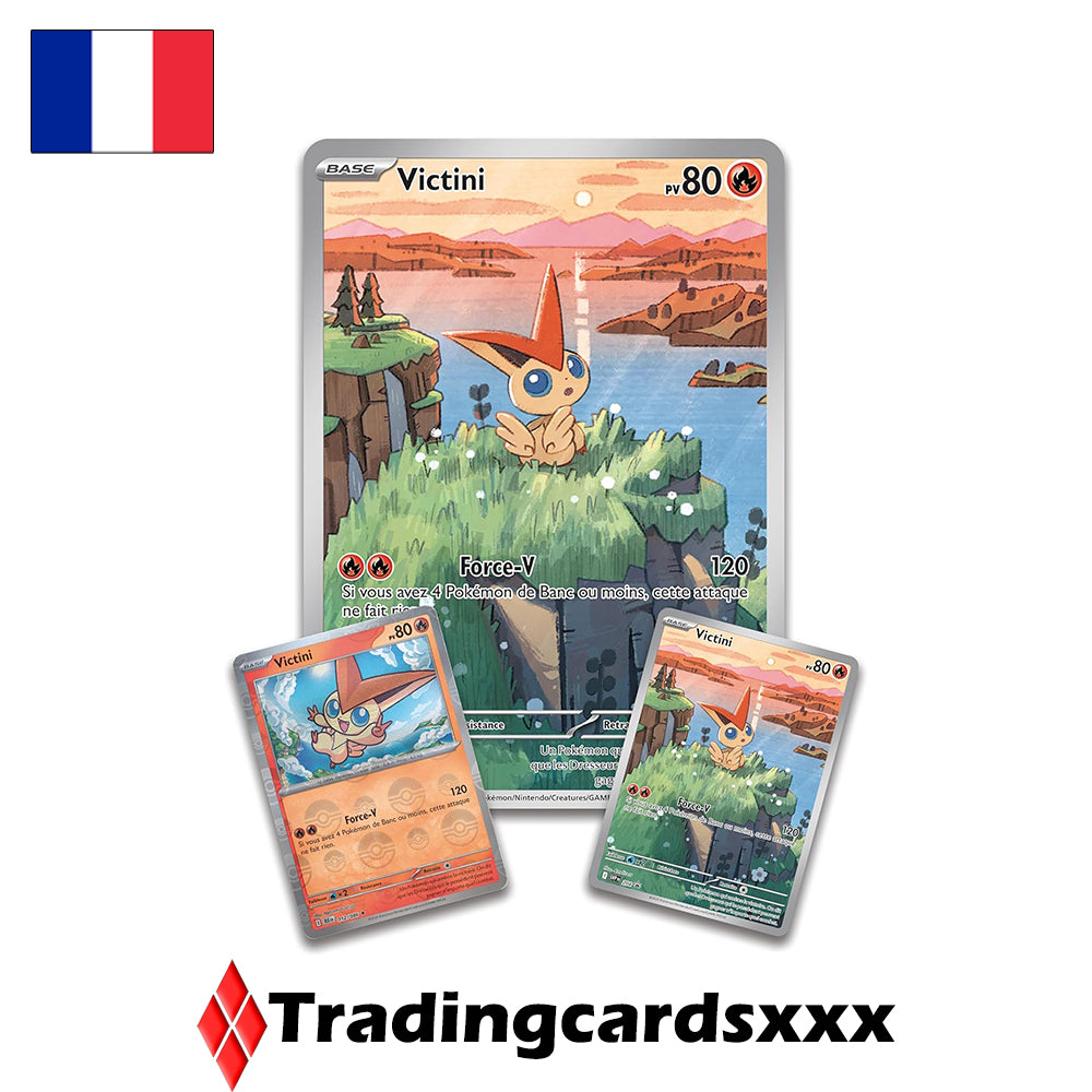 Pokémon - Coffret Collection Illustration EV10.5 Foudre Noire et Flamme Blanche : Victini
