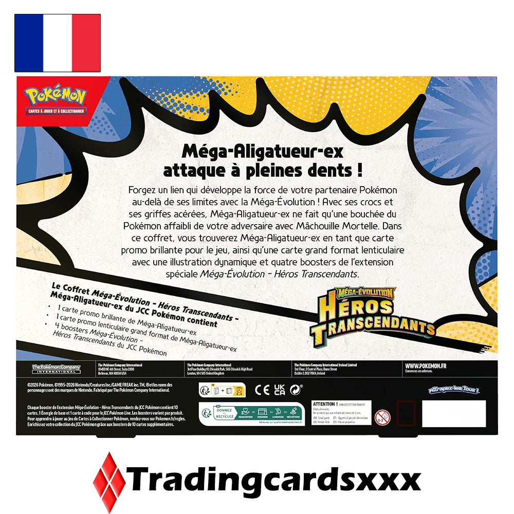 Pokémon - Coffret ME02.5 Héros Transcendants : Méga Aligatueur ex