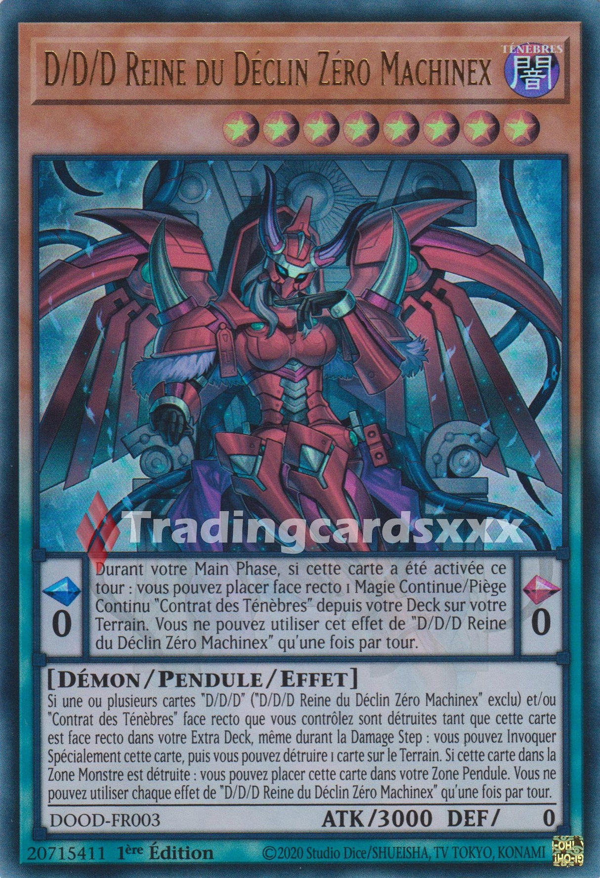 Yu-Gi-Oh! D/D/D Reine du Déclin Zéro Machinex : UR DOOD-FR003
