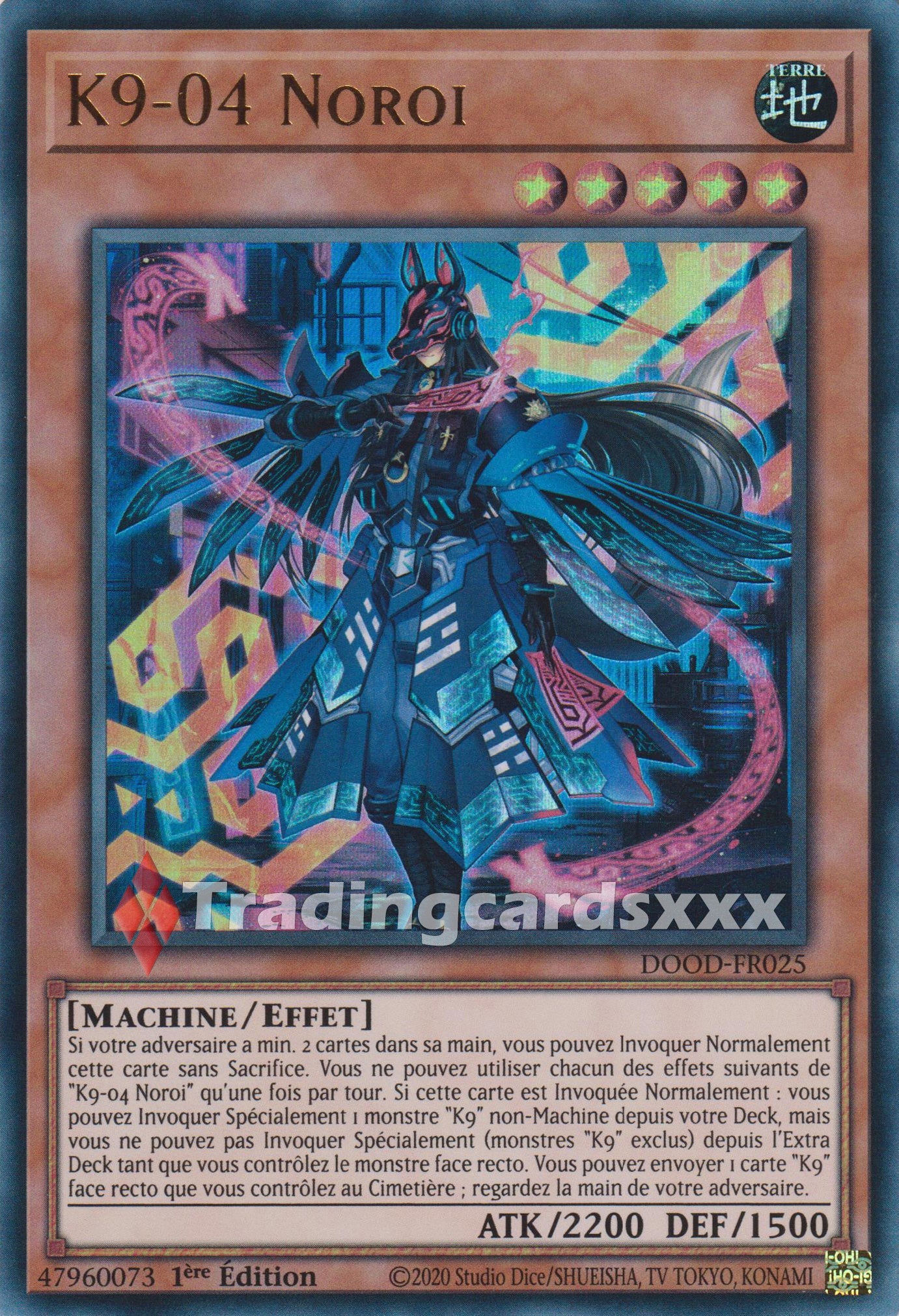 Yu-Gi-Oh! TCG - DOOD-EN025 K9-04 Noroi - Ultra Rare 1st Edition (Near Mint)
