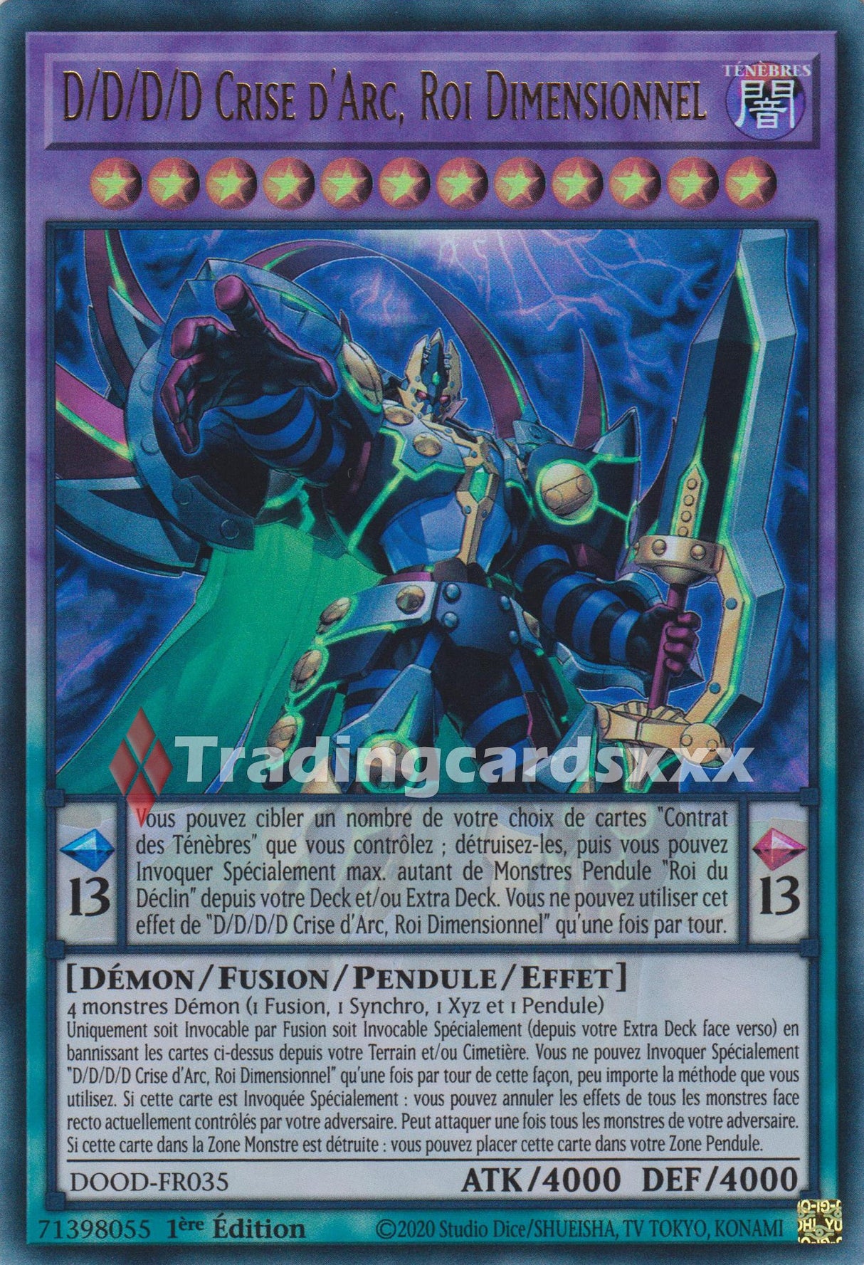 Yu-Gi-Oh! D/D/D/D Crise d'Arc, Roi Dimensionnel : UR DOOD-FR035