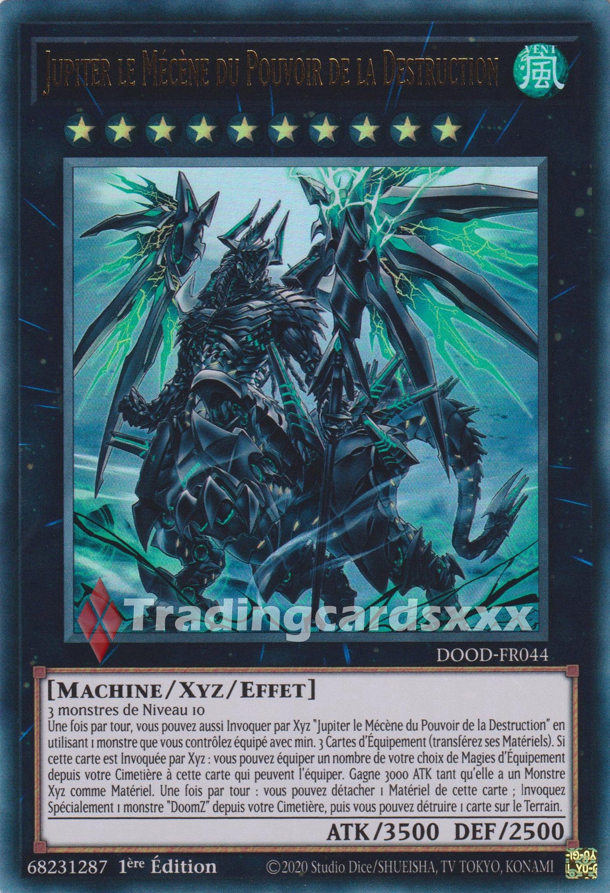 Yu-Gi-Oh! Jupiter le Mécène du Pouvoir de la Destruction : UR DOOD-FR044