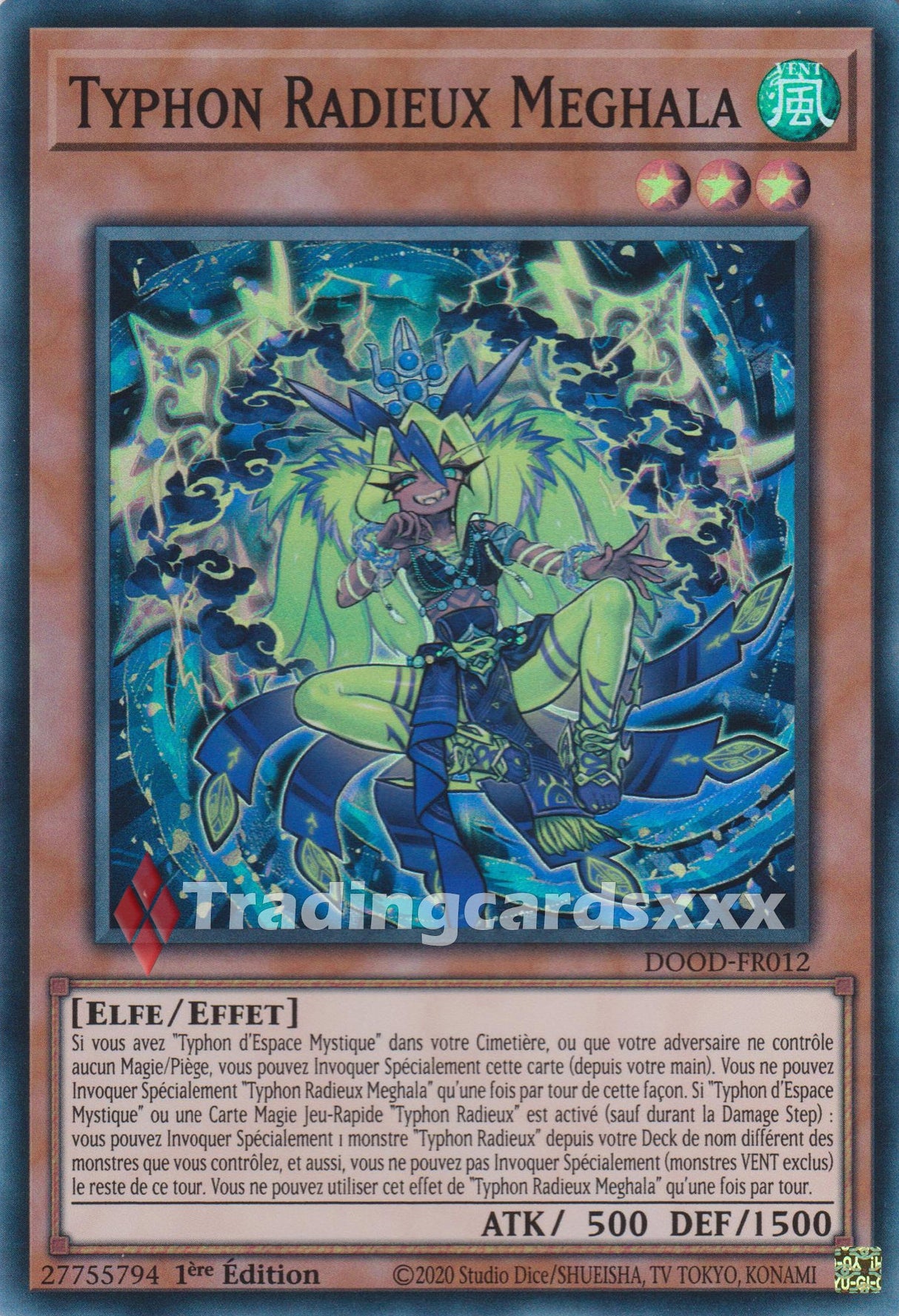 Yu-Gi-Oh! Typhon Radieux Meghala : SR DOOD-FR012