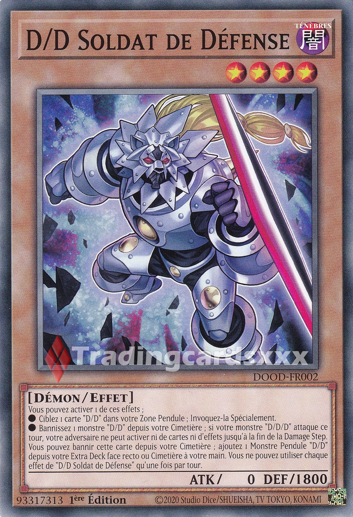 Yu-Gi-Oh! D/D Soldat de Défense : C DOOD-FR002