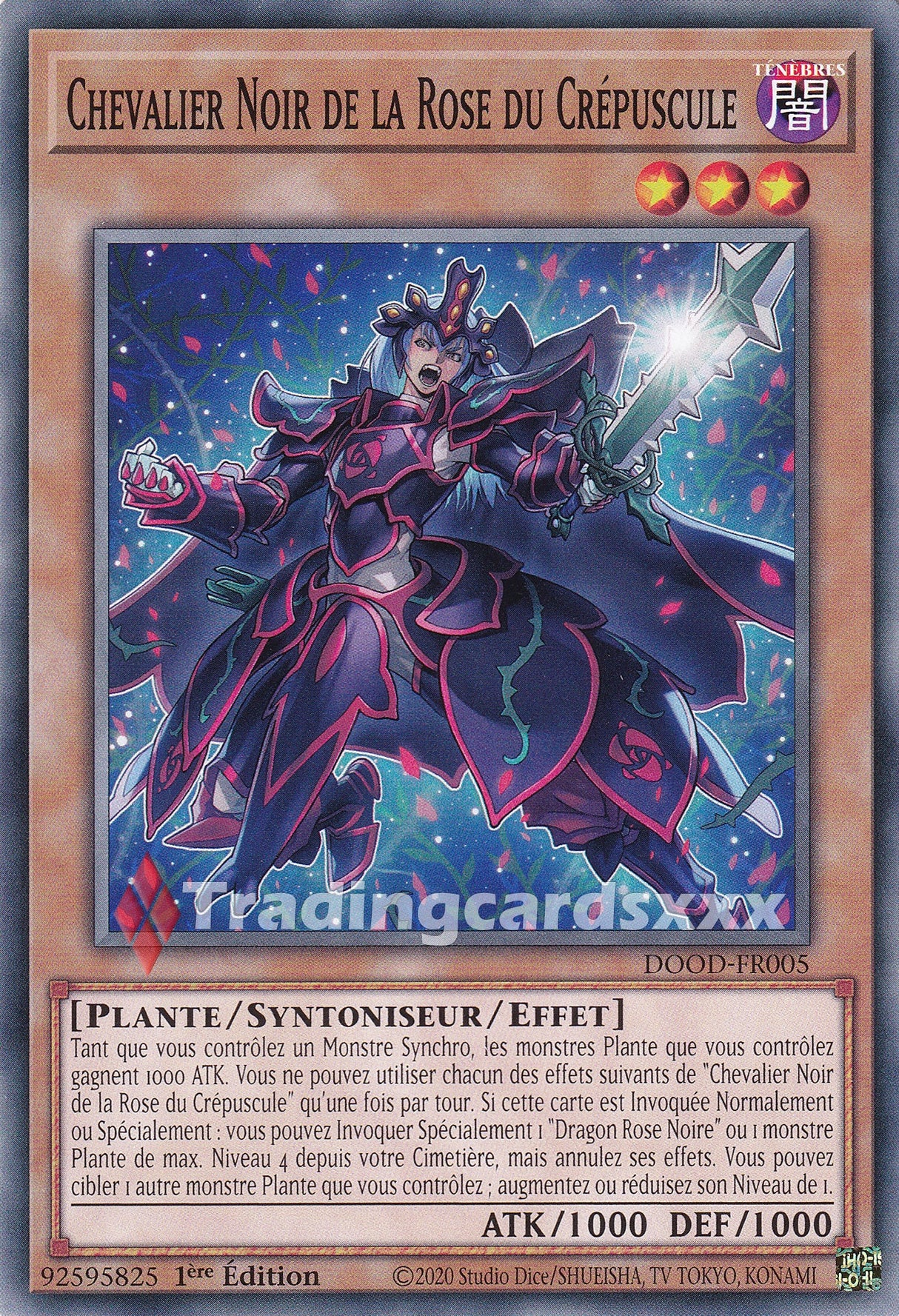 Yu-Gi-Oh! Chevalier Noir de la Rose du Crépuscule : C DOOD-FR005