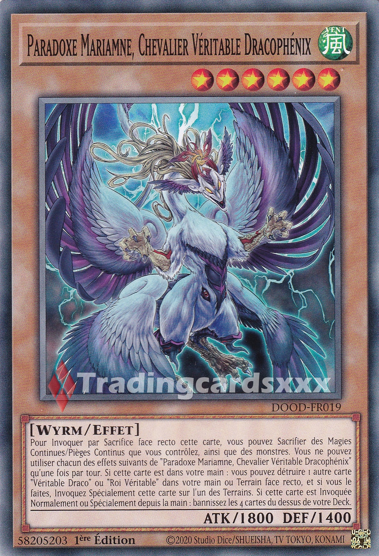 Yu-Gi-Oh! Paradoxe Mariamne, Chevalier Véritable Dracophénix : C DOOD-FR019