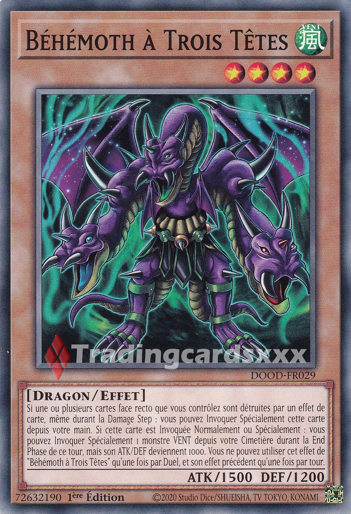 Yu-Gi-Oh! Béhémoth à Trois Têtes : C DOOD-FR029