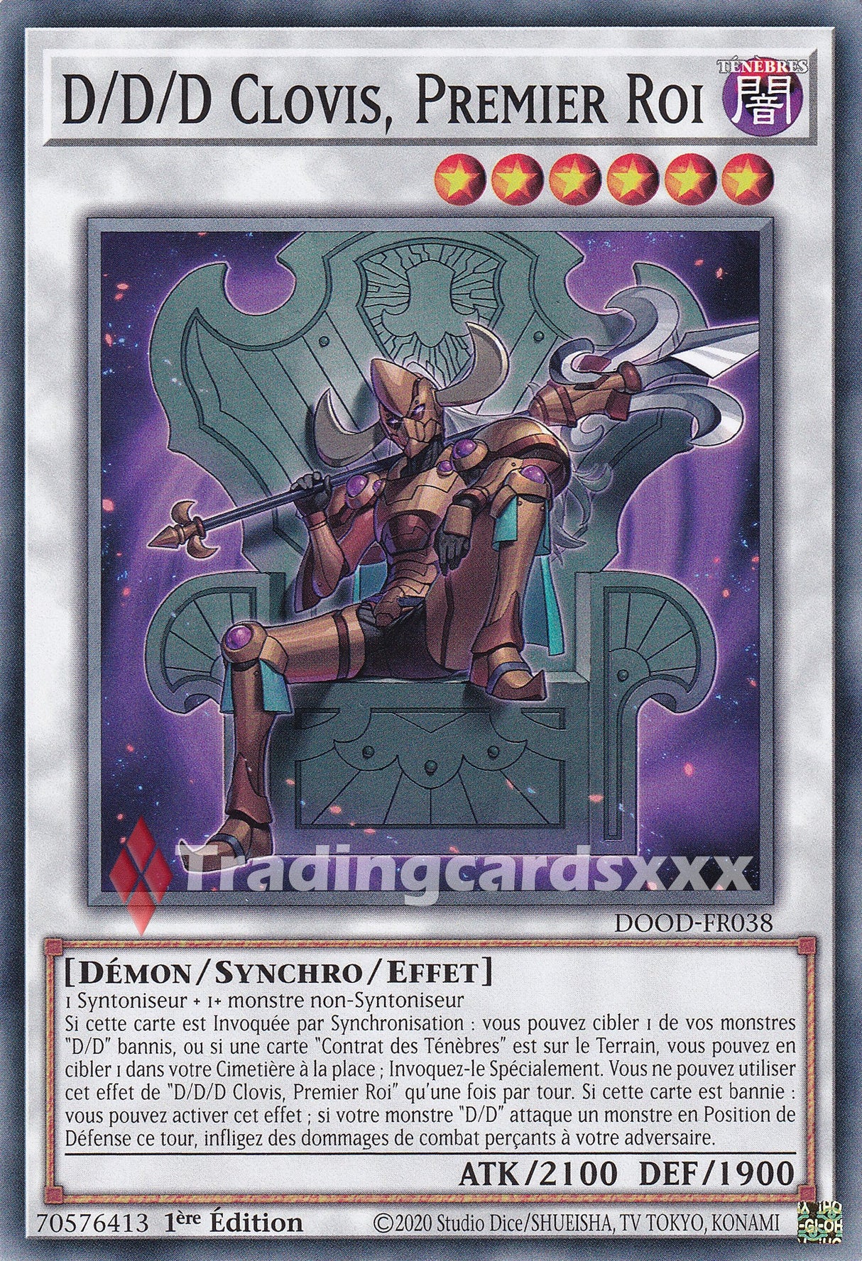 Yu-Gi-Oh! D/D/D Clovis, Premier Roi : C DOOD-FR038