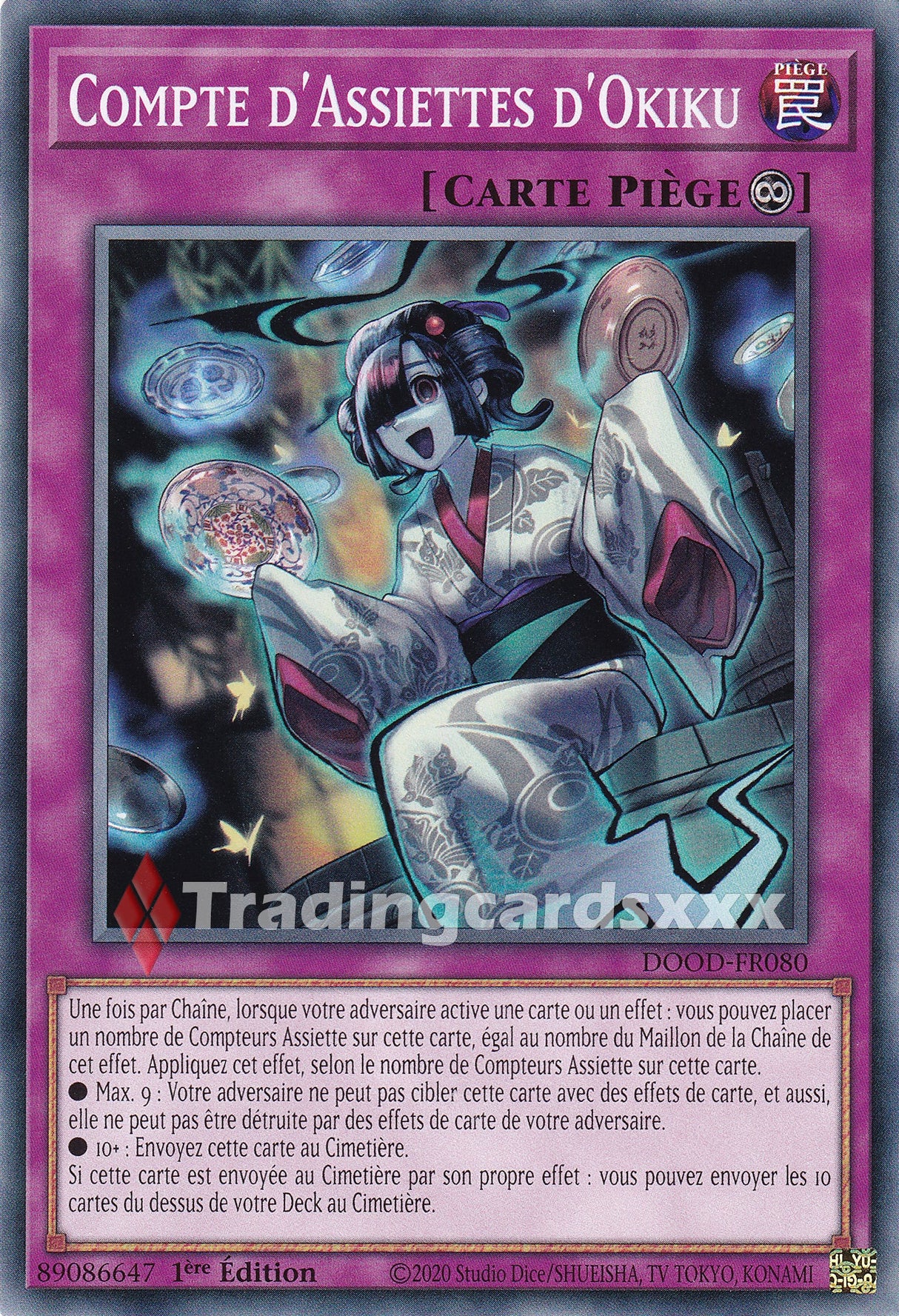 Yu-Gi-Oh! Compte d'Assiettes d'Okiku : C DOOD-FR080