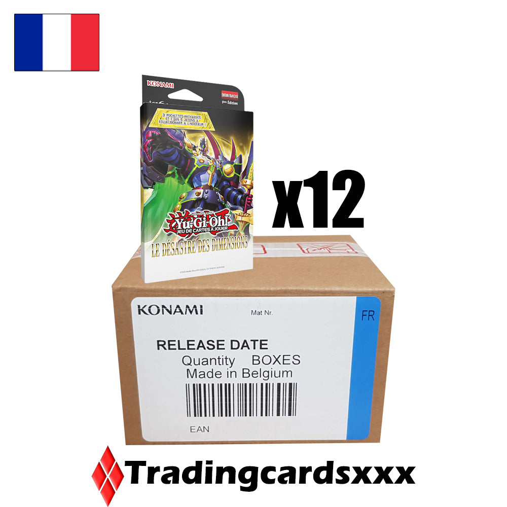 Yu-Gi-Oh! Carton de 12 packs de 3 boosters : Le Désastre des Dimensions