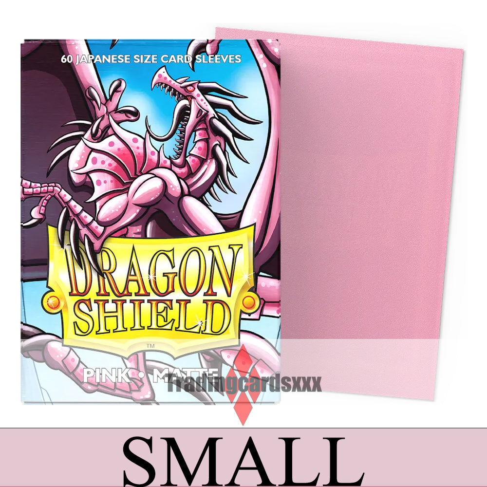 Dragon Shield - 60 Protèges Cartes / Sleeves SMALL Matte : Rose