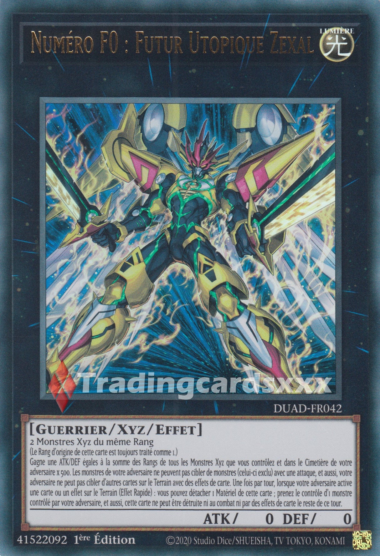 Yu-Gi-Oh! Numéro F0 : Futur Utopique Zexal : UR DUAD-FR042