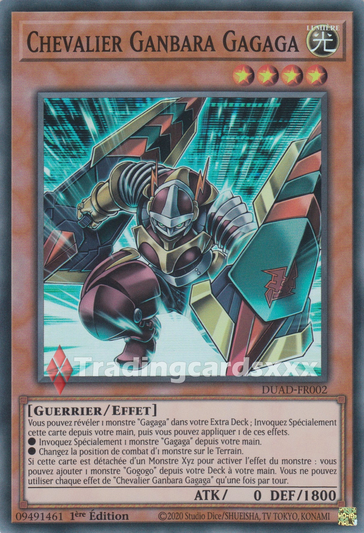 Yu-Gi-Oh! Chevalier Ganbara Gagaga : SR DUAD-FR002