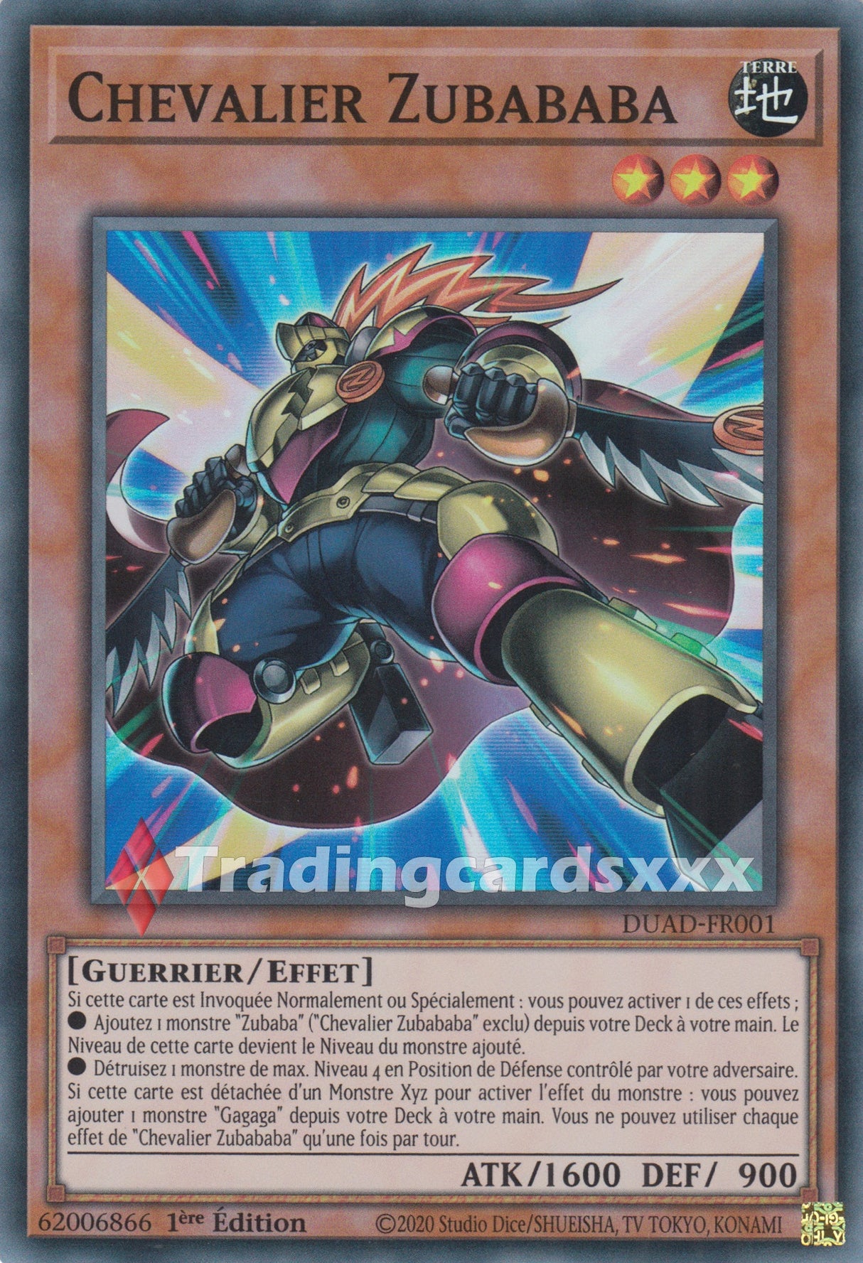 Yu-Gi-Oh! Chevalier Zubababa : SR DUAD-FR001