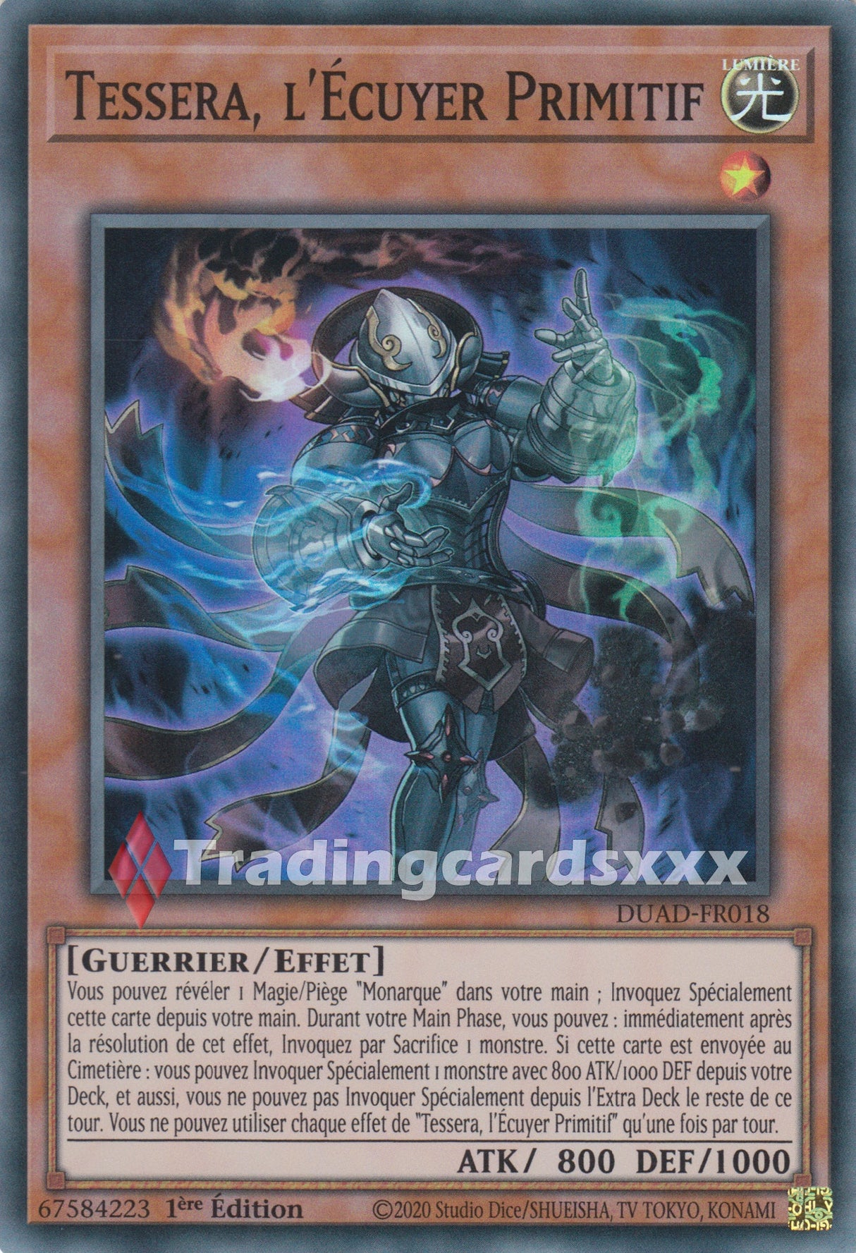 Yu-Gi-Oh! Tessera, l'Écuyer Primitif : SR DUAD-FR018