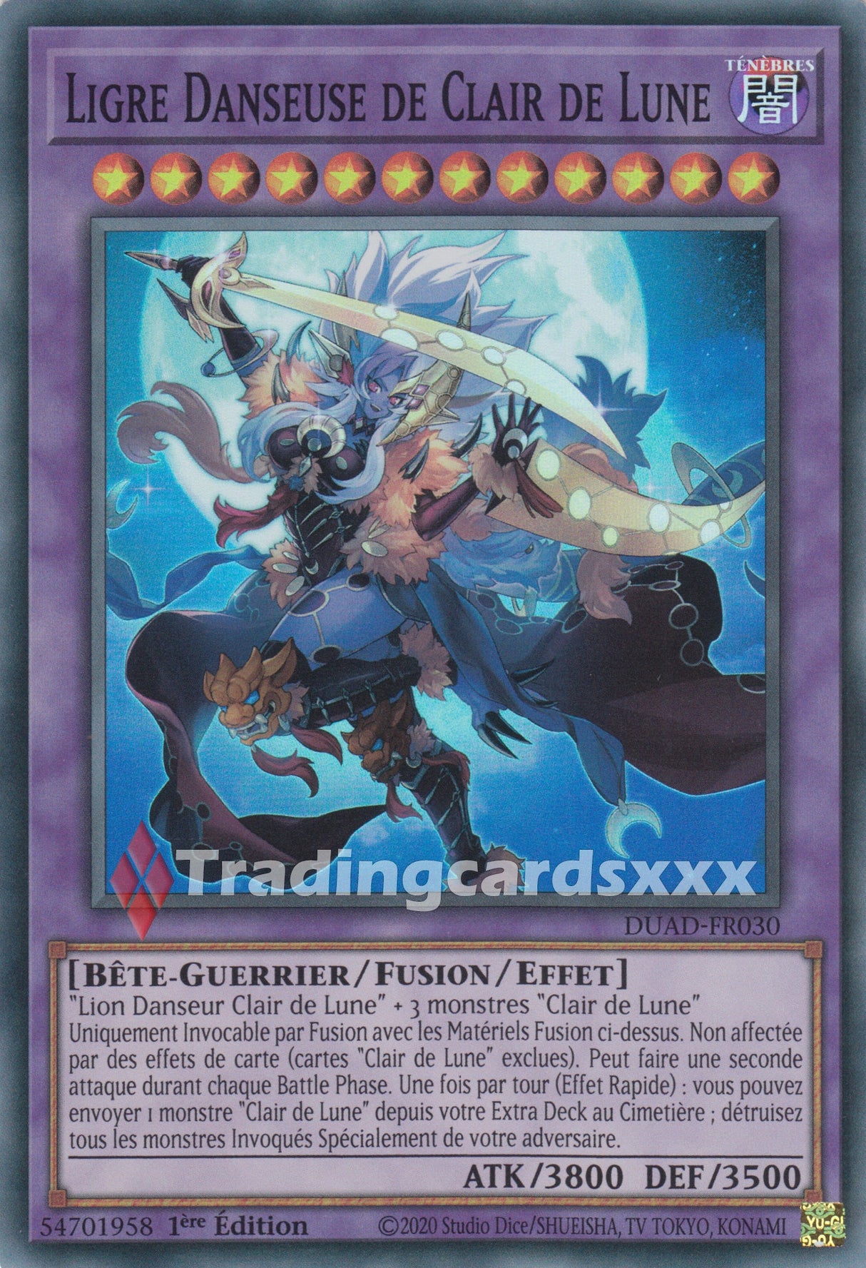 Yu-Gi-Oh! Ligre Danseuse de Clair de Lune : SR DUAD-FR030