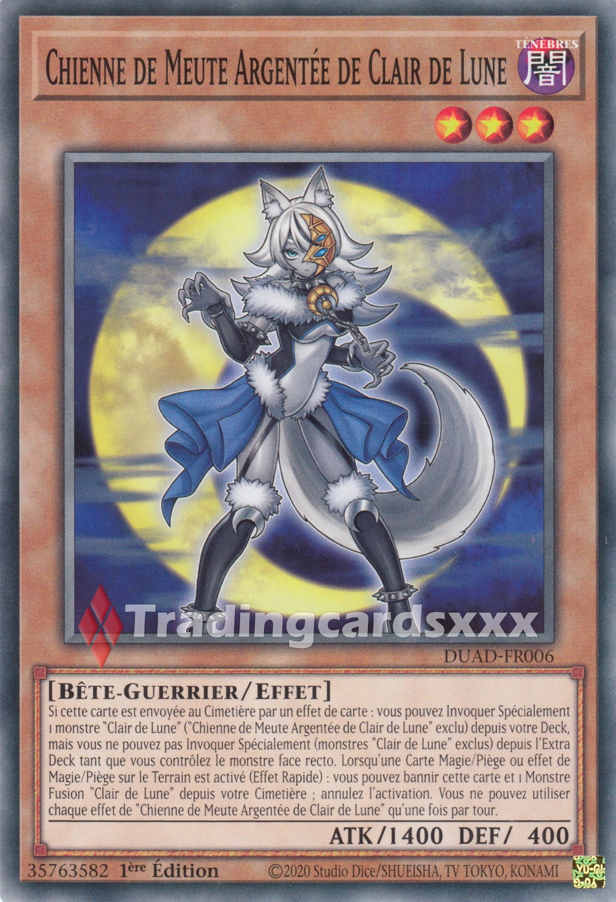 Yu-Gi-Oh! Chienne de Meute Argentée de Clair de Lune : C DUAD-FR006