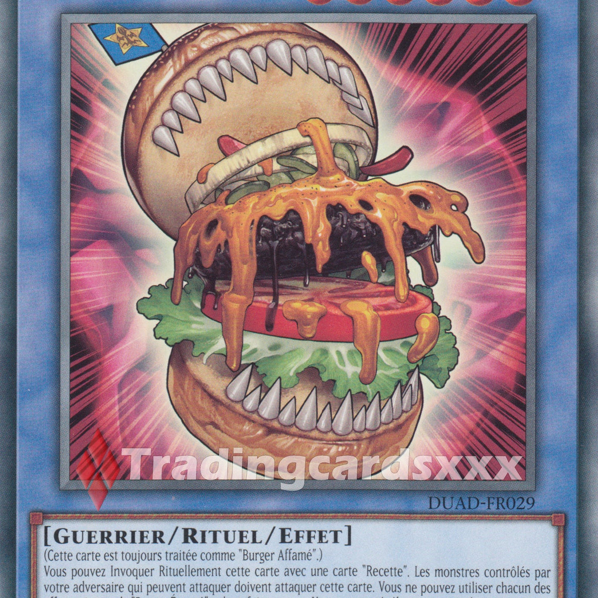 hungry burger yugioh card Yu-Gi-Oh! Burger Énervé : C DUAD-FR029 – Tradingcardsxxx